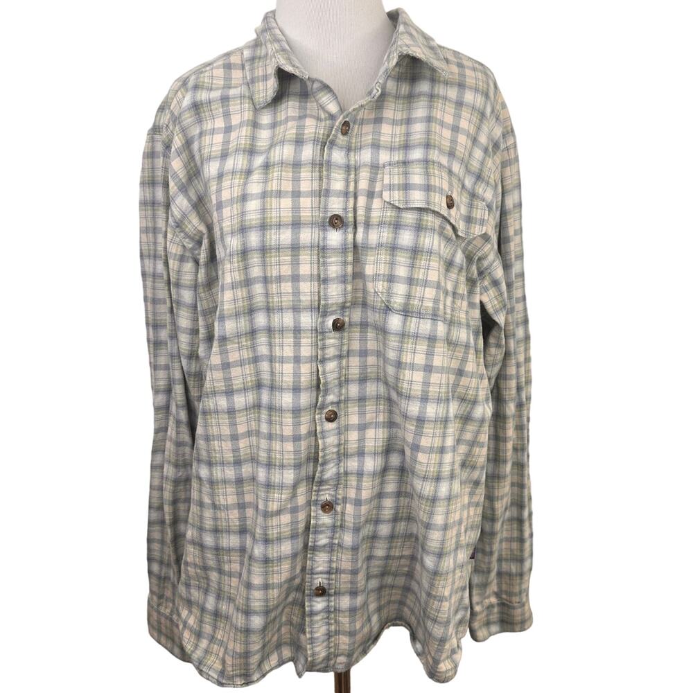 Patagonia Men's Long-Sleeve Organic Cotton Fjord Flannel Shirt Size XL